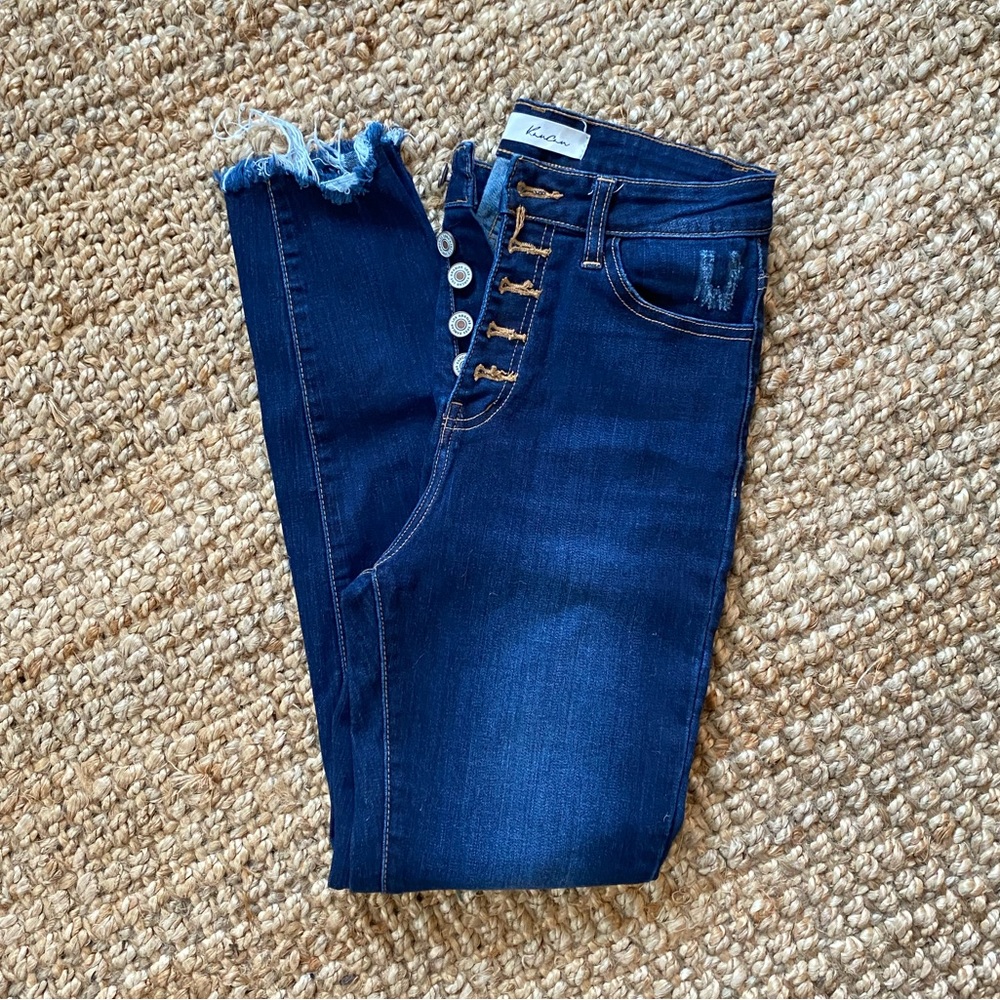 KanCan button fly high waisted jeans